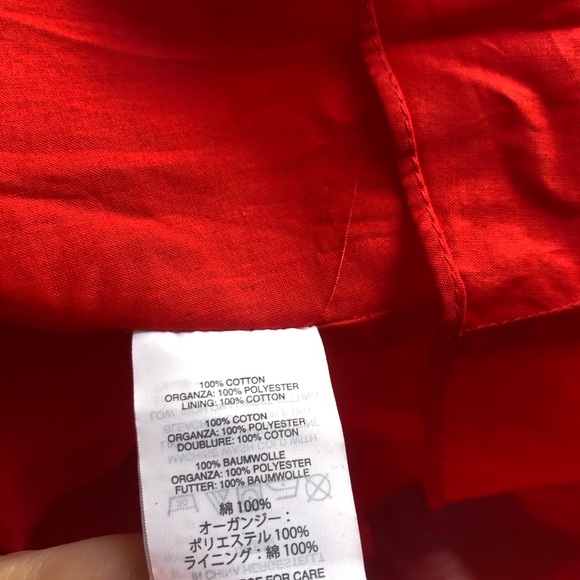 J. Crew Red Eyelet Spaghetti-Strap Dress - New With Tags - Picture 6 of 8